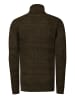 Rusty Neal Melierter Grobstrick Rollkragen-Pullover in Khaki
