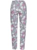 Vivance Active Pyjamahose in grau-rosa-geblümt