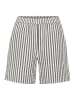 CULTURE Shorts CUkima Loose fit in Black/White Stripe