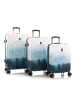 Heys Black Camo 4 Rollen Kofferset 3-teilig mit Dehnfalte in blue