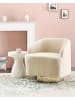 Beliani Sessel LAVIK in Beige/Gold - (W) 73 x (H) 71 x (L) 70 cm