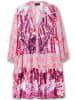 sheego Stufenkleid in pink gemustert