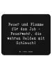 Mr. & Mrs. Panda Mouse Pad Spruch Feuerwehrmann Helden mit Spruch in Schwarz