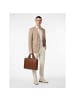 Plevier Jimmy Aktentasche Leder 31 cm Laptopfach cognac
