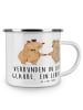 Mr. & Mrs. Panda Camping Emaille Tasse Kirchliche Trauung Liebe ... in Transparent