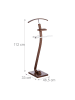 relaxdays Herrendiener in Dunkelbraun - (B)46,5 x (H)112 x (T)33 cm