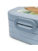 Mr. & Mrs. Panda Bentobox Bär Schulterblick Design mit Spruch in Blau Pastell