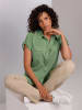 creation L Kurzarm-Bluse in eucalyptus