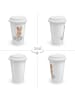 Mr. & Mrs. Panda To Go Becher Quokka Happy mit Spruch in Weiß