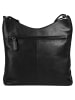 Szuna Handtasche echt Leder in schwarz