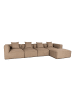ebuy24 Pouf Box Beige 72 x 92 cm