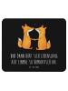 Mr. & Mrs. Panda Mousepad Füchse Liebe mit Spruch in Schwarz