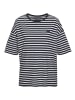 ELBSAND T-Shirt in marine-creme gestreift