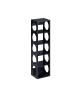 relaxdays Weinregal in Schwarz - (B)14 x (H)53 x (T)12 cm