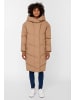 Noisy may Lange Wattierte Winterjacke NMTALLY Kapuzen Oversized Parka in Beige