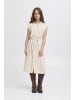 ICHI Freizeitkleid IHLINNO Loose fit in Natural Ecru Stripe