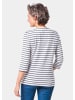 GOLDNER Ringelshirt Buntgewirktes Ringelshirt in weiß / marine / geringelt
