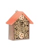 relaxdays Insektenhotel in Braun/ Orange - (B)17 x (H)20 x (T)8,5 cm