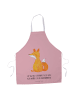 Mr. & Mrs. Panda Grill Schürze Einhorn Wunsch mit Spruch in Rot Pastell