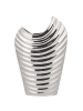 Beliani Dekovase ECETRA in Silber - (W) 20 x (H) 26 x (L) 10 cm