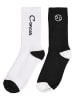 Mister Tee Basic Socks in black/white cancer