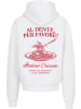 Merchcode Hoodie "Al Dente Per Favore Oversized Hoody" in Weiß