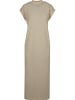 Urban Classics Urban Classics Damen Ladies Long Extended Shoulder Dress in whitesand