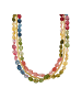 Luxenter Halskette aus 925er Sterlingsilber und Kristall mit 18k Gelbgold finish