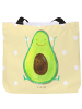 Mr. & Mrs. Panda Tote Bag Avocado Glücklich ohne Spruch in Gelb Pastell