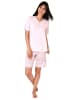 NORMANN Shorty Pyjama kurzarm Ethnolook - 44786 in rosa