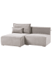 Beliani Modulsofa NERBO in Grau/Braun - (W) 200 x (H) 97 x (L) 154 cm