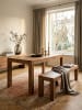 KADIMA DESIGN Esstisch Massivholz MUMBAI 120 cm Esszimmer-Tisch Holztisch in Akazie