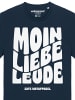 wat? Apparel T-Shirt Moin liebe Leude in Dunkelblau