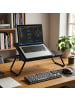 relaxdays Laptoptisch in Schwarz - (B)75 x (H)40 x (T)35 cm
