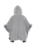 osha Damen Poncho in Hellgrau