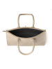 Kmisso Henkeltasche Echt Leder in Beige