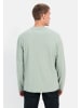 Camel Active Langarm Henley aus reiner Baumwolle in Hellgrün