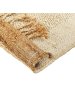 Beliani Geflochtener Teppich DEDEMLI in Beige - (W) 160 x (H) 1.5 x (L) 230 cm