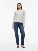 Vila Langärmeliges Sweatshirt in Light Grey Melange
