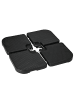 Outsunny Sonnenschirmständer in Schwarz 100L x 100B x 8H cm