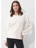 Alba Moda Edler Pullover mit Spitzeneinsatz in natur