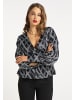 faina Damen Bluse in Schwarz Weiss
