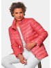 GOLDNER Kurzgröße:  Steppjacke Leichte Steppjacke mit vielen Details in koralle