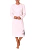 NORMANN Nachthemd langarm und Kopfleiste am Hals - 39298 in rosa