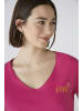 Oui T-Shirt reine Baumwolle in pink