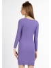 myMo ROCKS Damen Kleid Aus Rippstrick in Lila