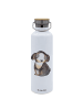 Mr. & Mrs. Panda Metall Trinkflasche Hund Entspannen ohne Spruch in Weiß