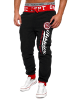 behype Jogginghose ATHLETIC in schwarz-rot