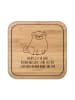 Mr. & Mrs. Panda Bierdeckel Mops mit Spruch in Transparent