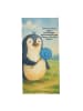 Mr. & Mrs. Panda Sport Handtuch Pinguin Lolli Design mit Spruch in Weiß